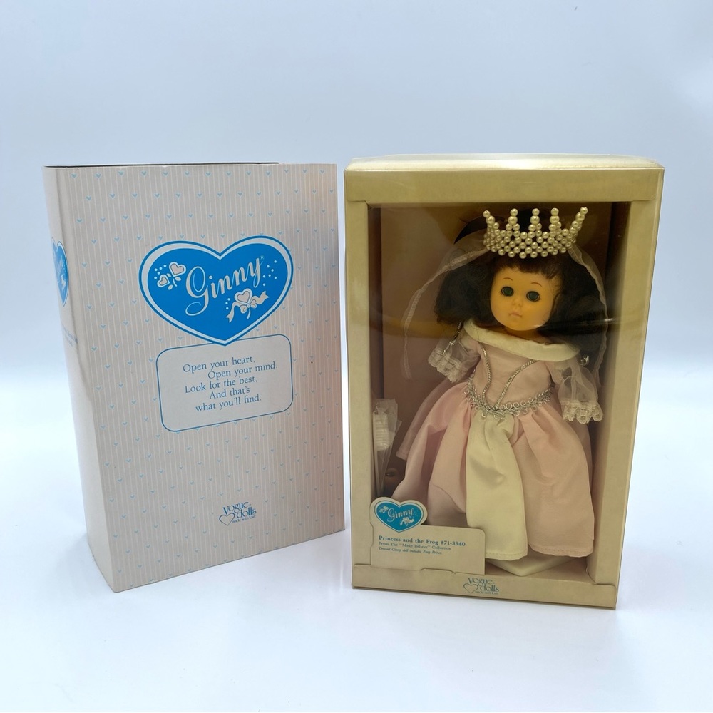 Vintage 1988 Vogue Ginny Doll Princess and the Frog 71-3940 8" NEEDS REPAIR